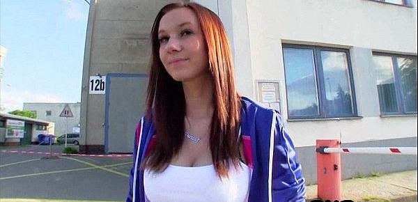  Redhead teen public fuck Iva Veronika 2